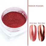 Pigment mirror chrome effect pentru Gel UV sau Acril, CE03 + 1 aplicator Rose-Red Pigment mirror chrome effect pentru Gel UV sau Acril, CE03 + 1 aplicator Rose-Red